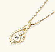 925 Silver 0.3ct 4mm Moissanite Daimond Pendant Necklace