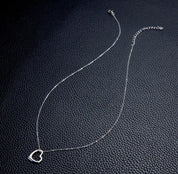 0.45Ct 2.3mm Heart Moissanite Diamond Pendant Necklace