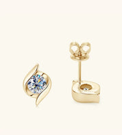 925 Silver Stud 5mm 0.5CT Moissanite Diamond Earrings