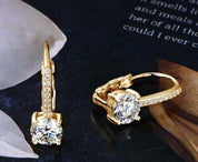 925 Silver 6.5MM 1CT Moissanite Diamond Stud Earrings