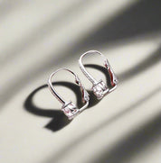 925 Silver 6.5MM 1CT Moissanite Diamond Stud Earrings