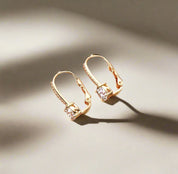925 Silver 6.5MM 1CT Moissanite Diamond Stud Earrings
