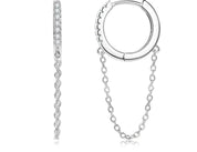 925 Silver 1.2mm 0.08CT Moissanite Daimond Drop Earrings