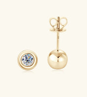 925 Silver 3.5mm 0.2CT Moissanite Diamond Stud Earrings