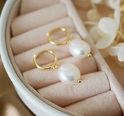 925 Silver Baroque Pearl Earrings