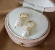 925 Silver Baroque Pearl Earrings