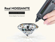 925 Silver Moissanite Diamond Ring