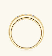 925 Silver 0.1ct 1.5mm Moissanite Diamond Ring