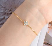 0.1CT 3mm 925 Silver Moissanite Bracelet