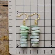 Natural Gemstone Stone Huggie Earrings