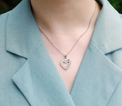 925 Silver Rainbow Colorful Zicron  Necklace