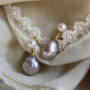Baroque Pearl Stud Earrings
