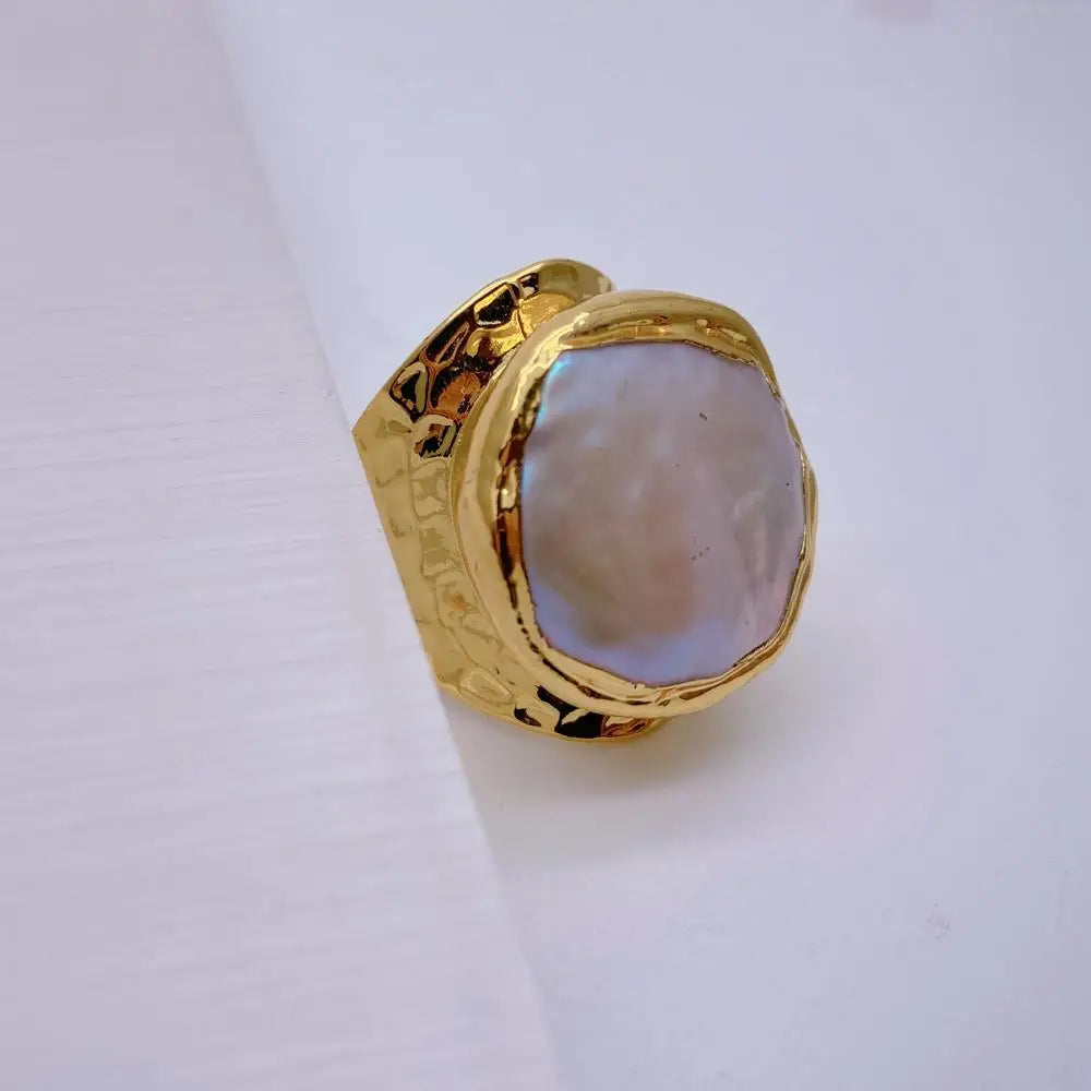 Natural  Baroque Pearl Ring