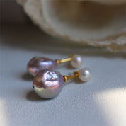 Baroque Pearl Stud Earrings