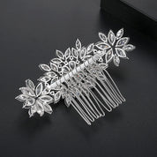 CZ Floral Hair Comb