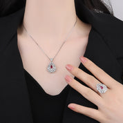 Water Drop Cubic Zirconia Necklace Set
