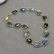 Natural Labradorite Stone Chokers Necklace