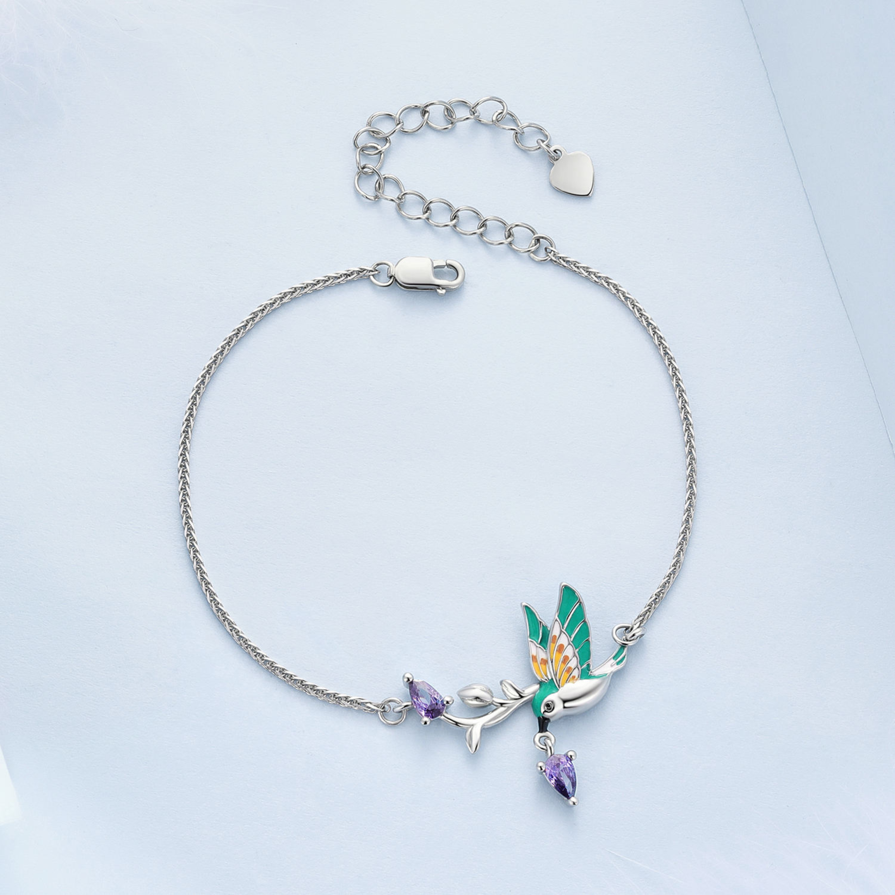Shop Elegant 925 Sterling Silver Kingfisher Bracelet Online