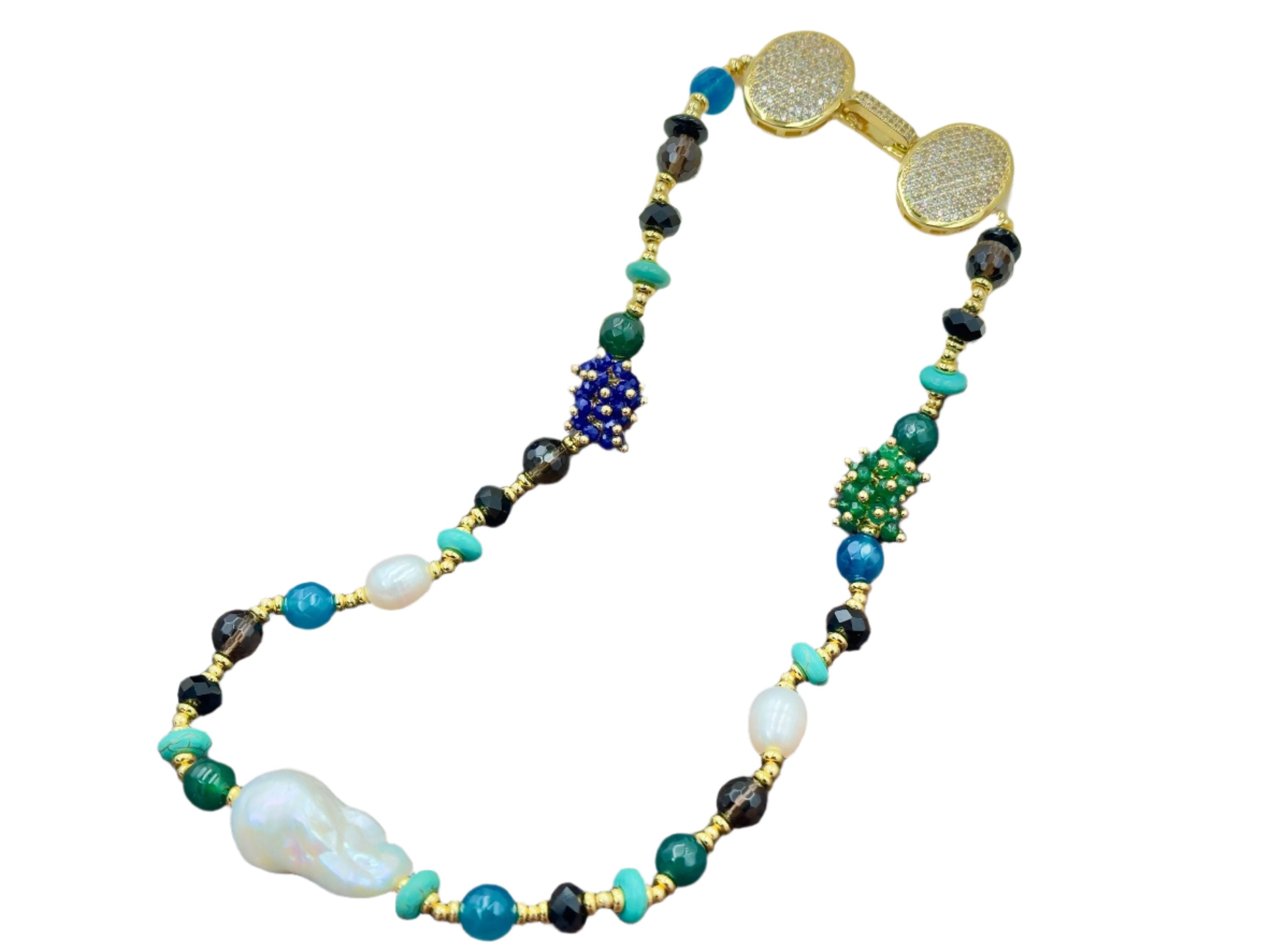 Stylish Unique gemstone necklace