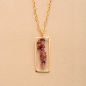 Tourmaline Rectangle Pendant Choker