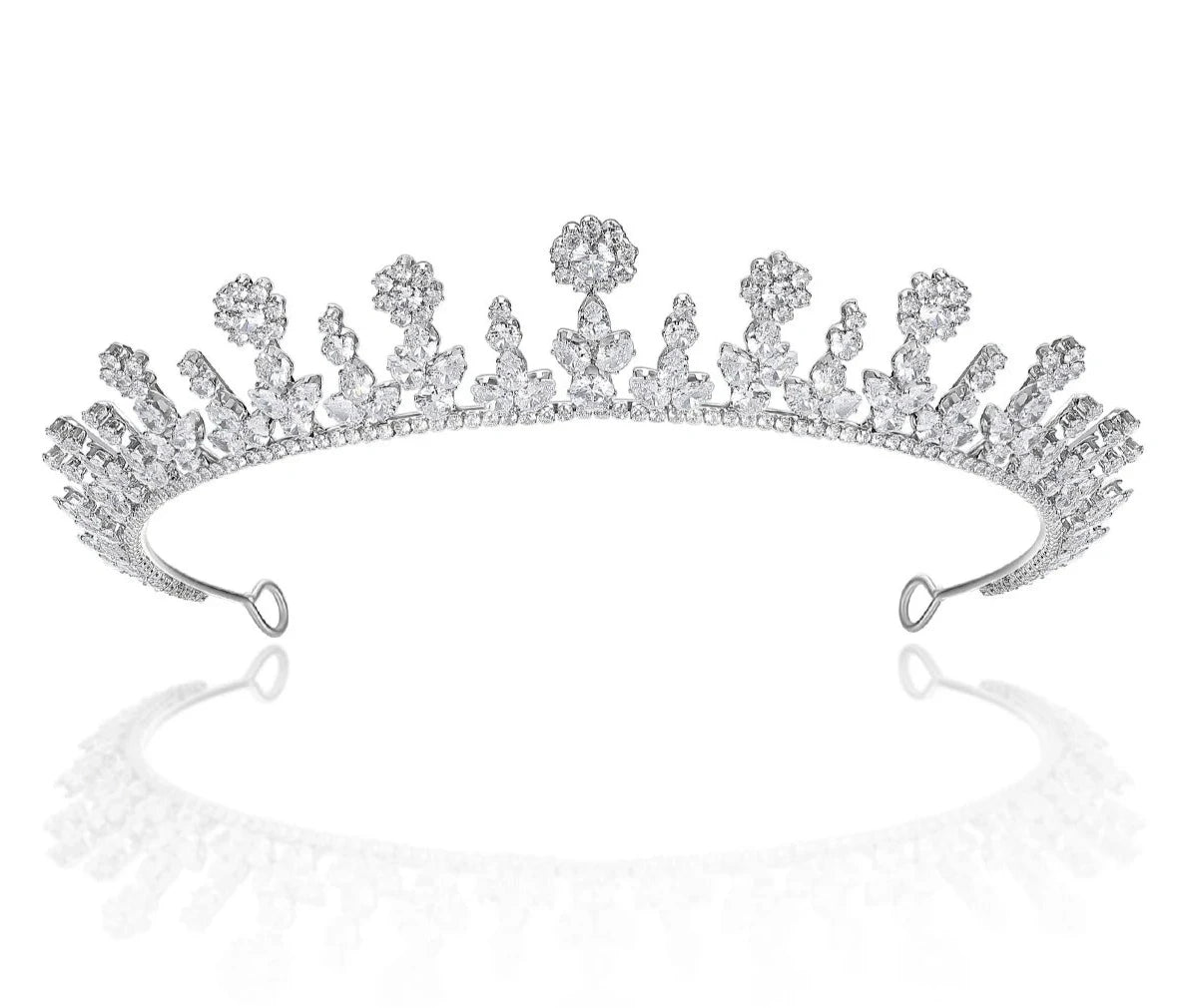 Unique Cubic Zirconia Hair Crown