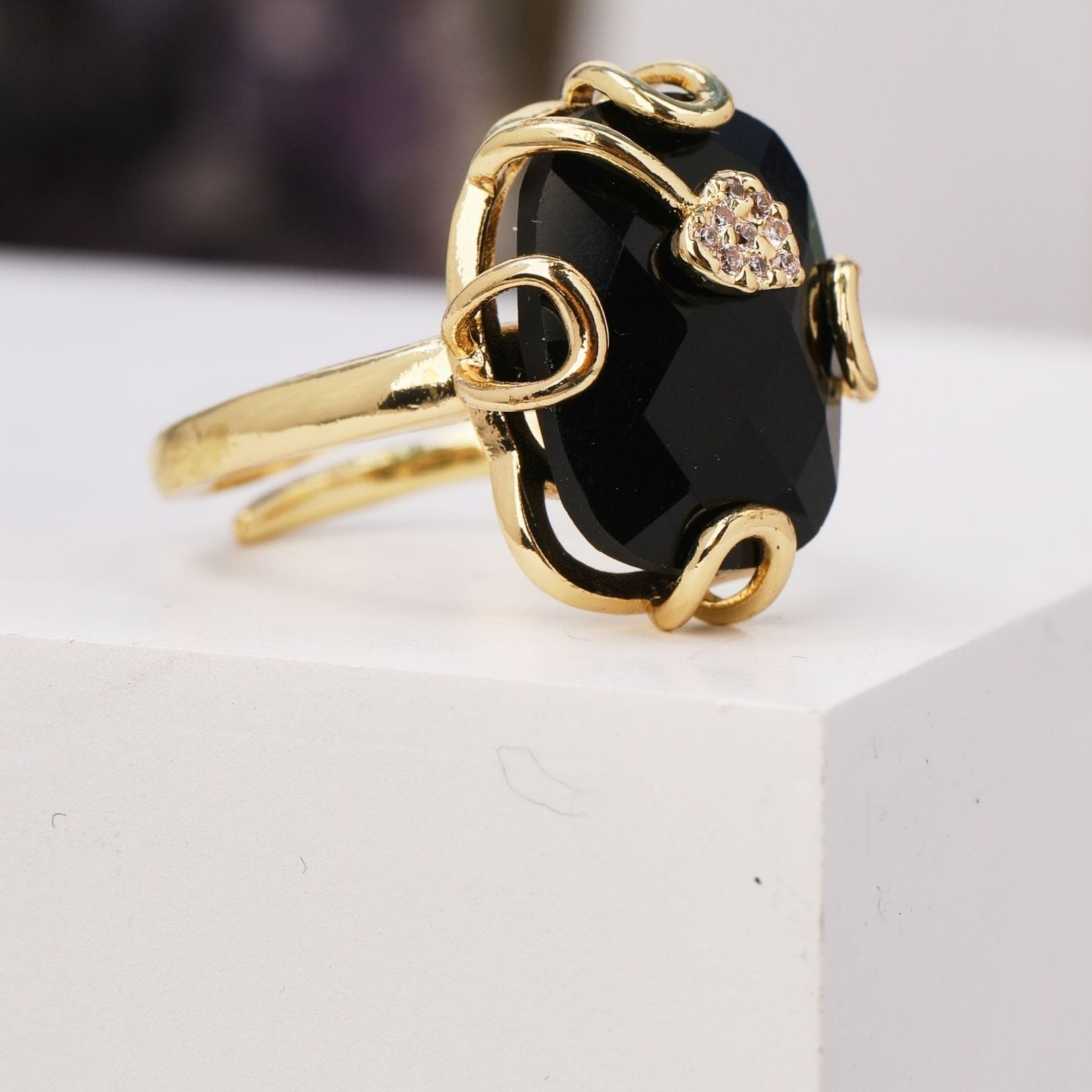 Natural Gemstone Oval  Ring