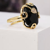 Natural Gemstone Oval  Ring