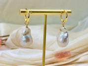 Cultured White Baroque Pearl Pendant