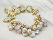 Handmade pearl beaded bracelet