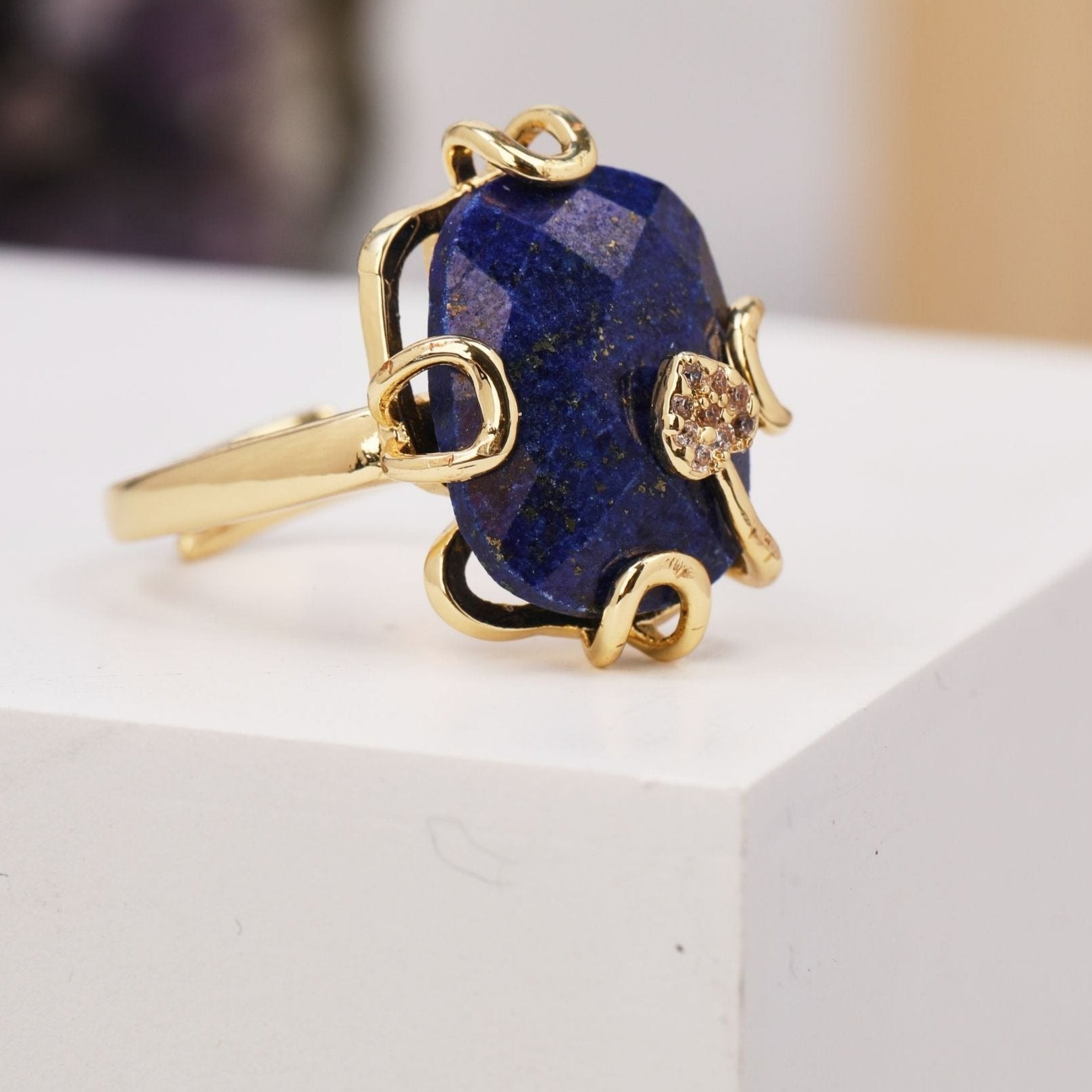 Natural Gemstone Oval  Ring