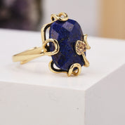 Natural Gemstone Oval  Ring