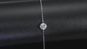 925 Silver 1ct 6.5mm Moissanite Diamond Bracelet