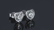 925 Silver 6.5MM 1CT Moissanite Diamond Earrings