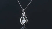 925 Silver 0.3ct 4mm Moissanite Daimond Pendant Necklace