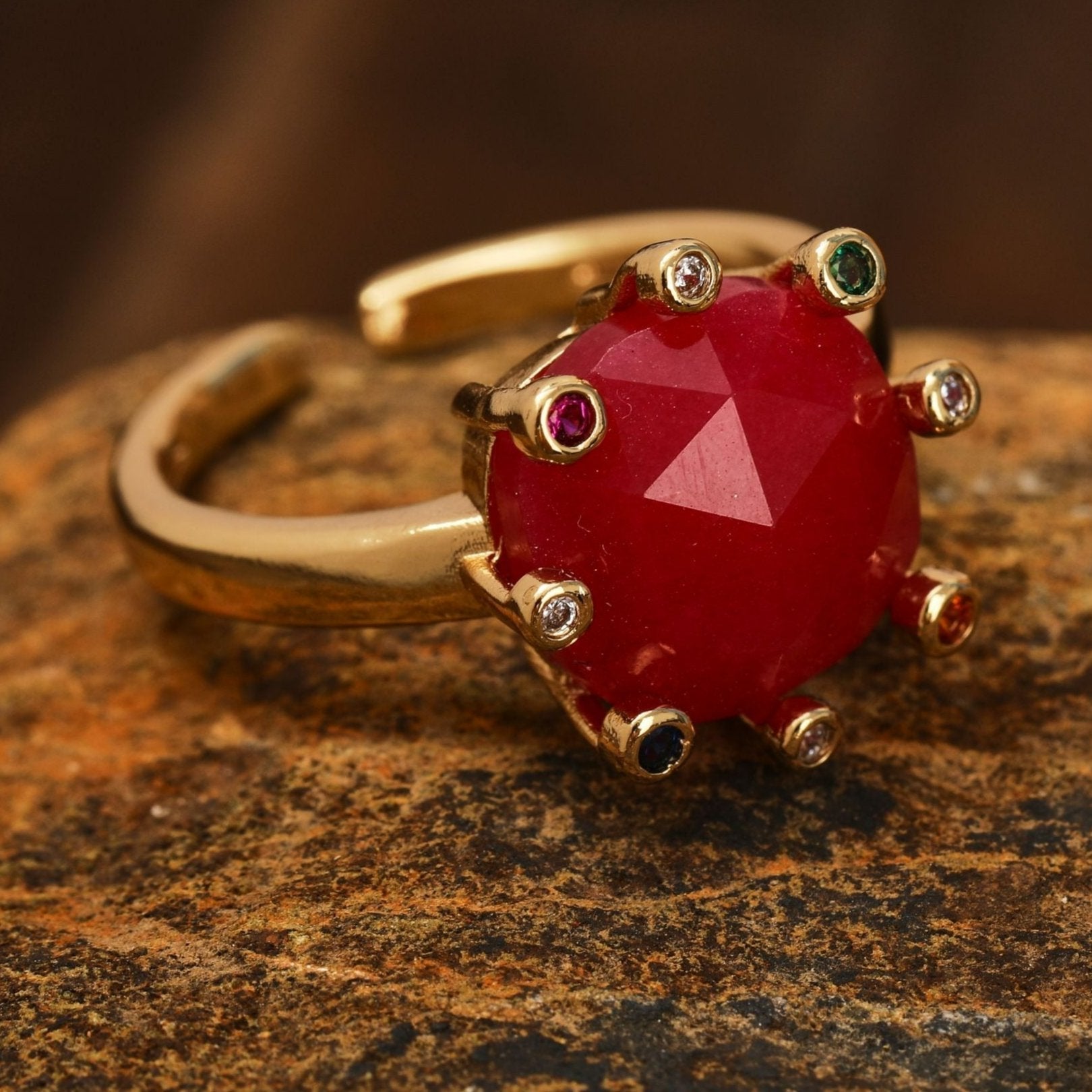 Natural Gemstone Ring