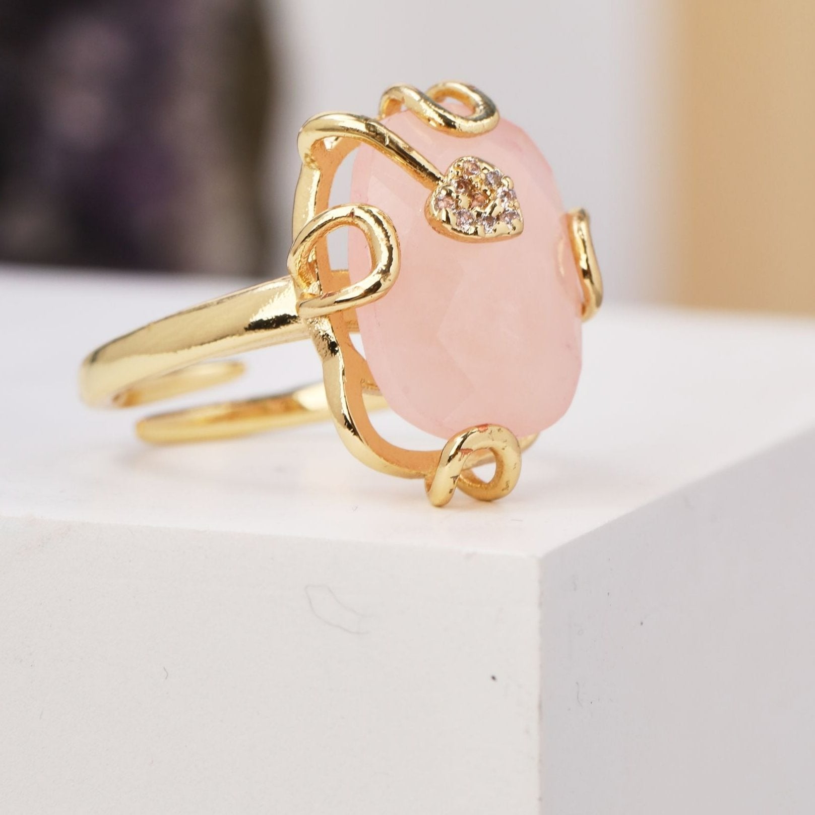 Natural Gemstone Oval  Ring