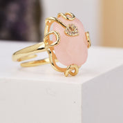 Natural Gemstone Oval  Ring