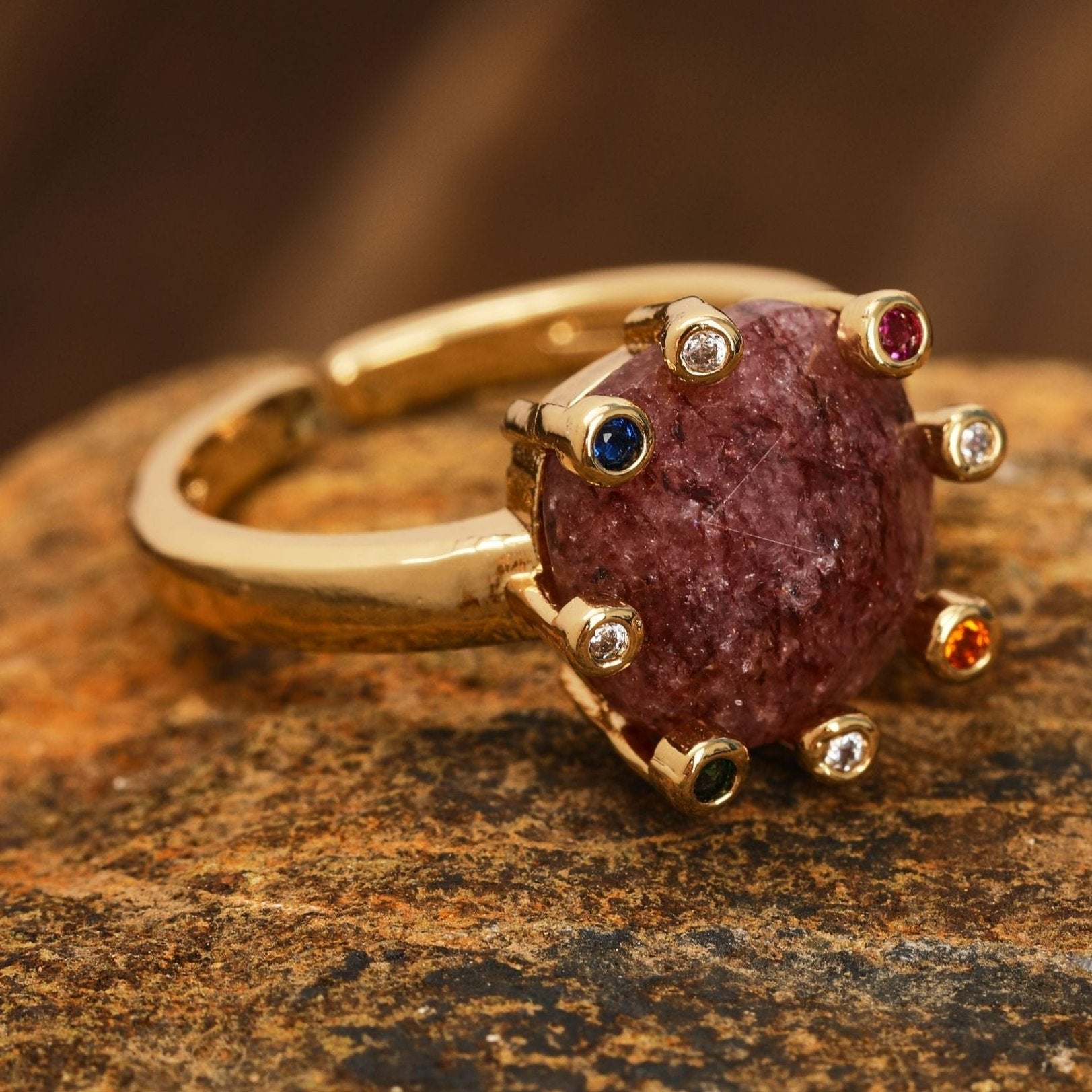 Natural Gemstone Ring