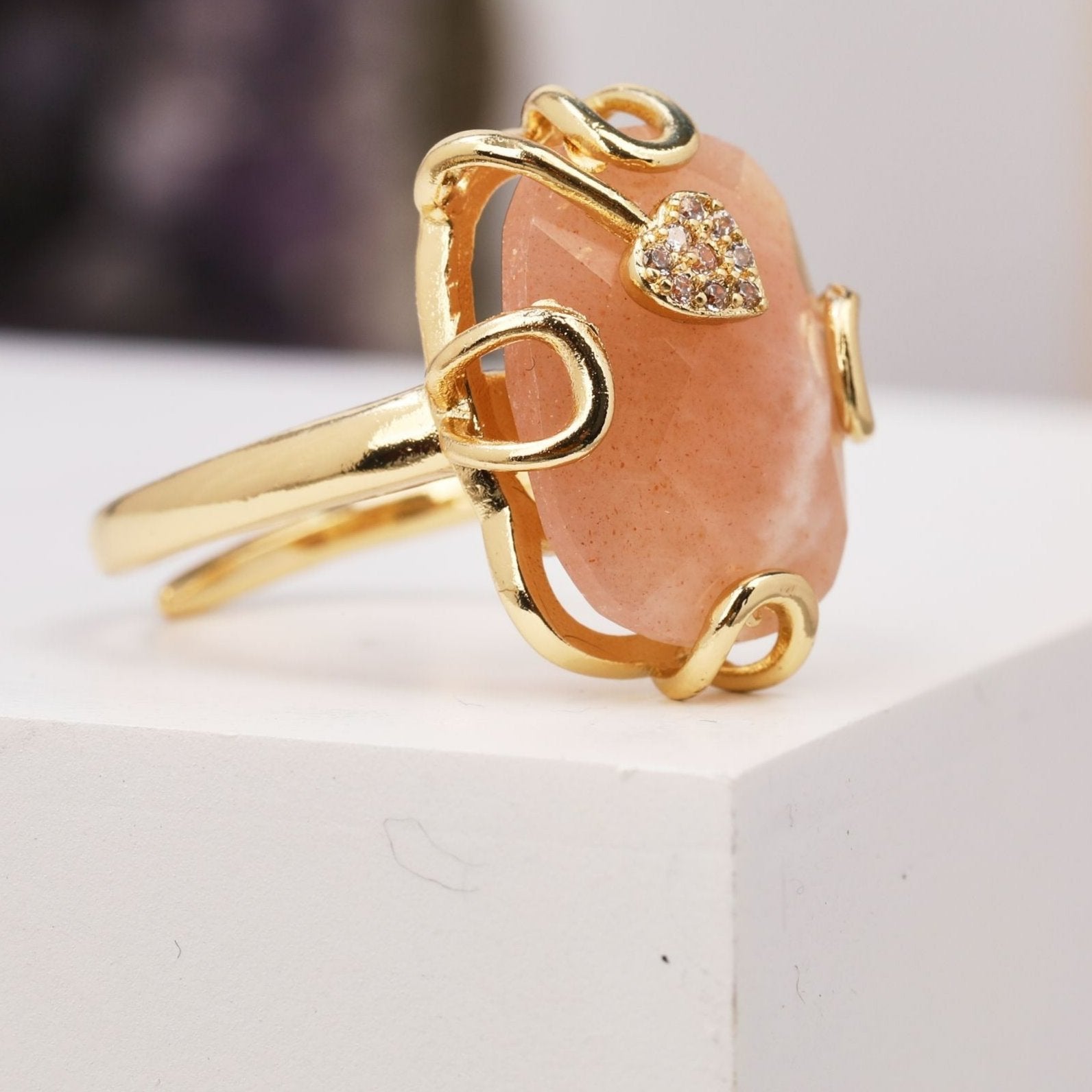 Natural Gemstone Oval  Ring