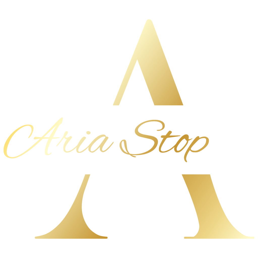 Aria Stop Logo-Gold