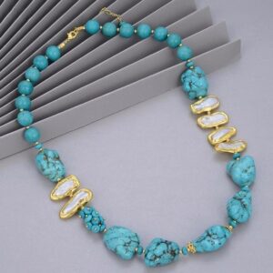Natural Freshwater Pearl Necklace Fine Jewelry Gift for Women.