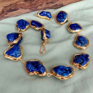 Handmade Blue Color Stones Jewelry Necklaces for Women